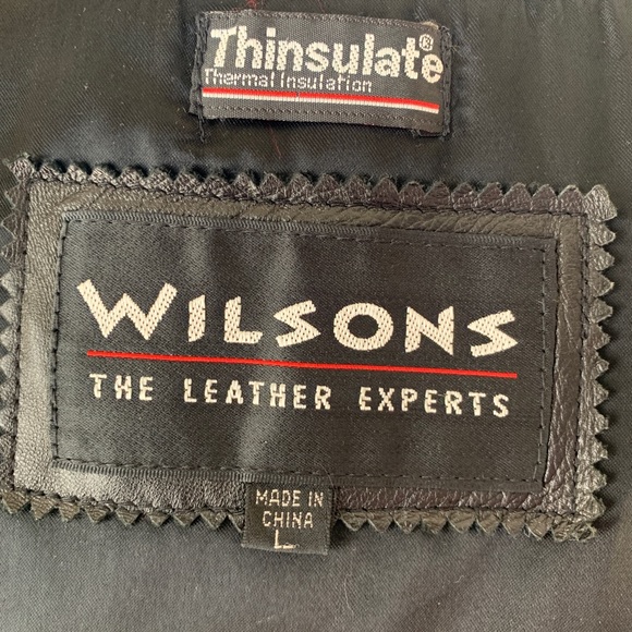 Wilson black leather motorcycle jacket - Picture 5 of 5